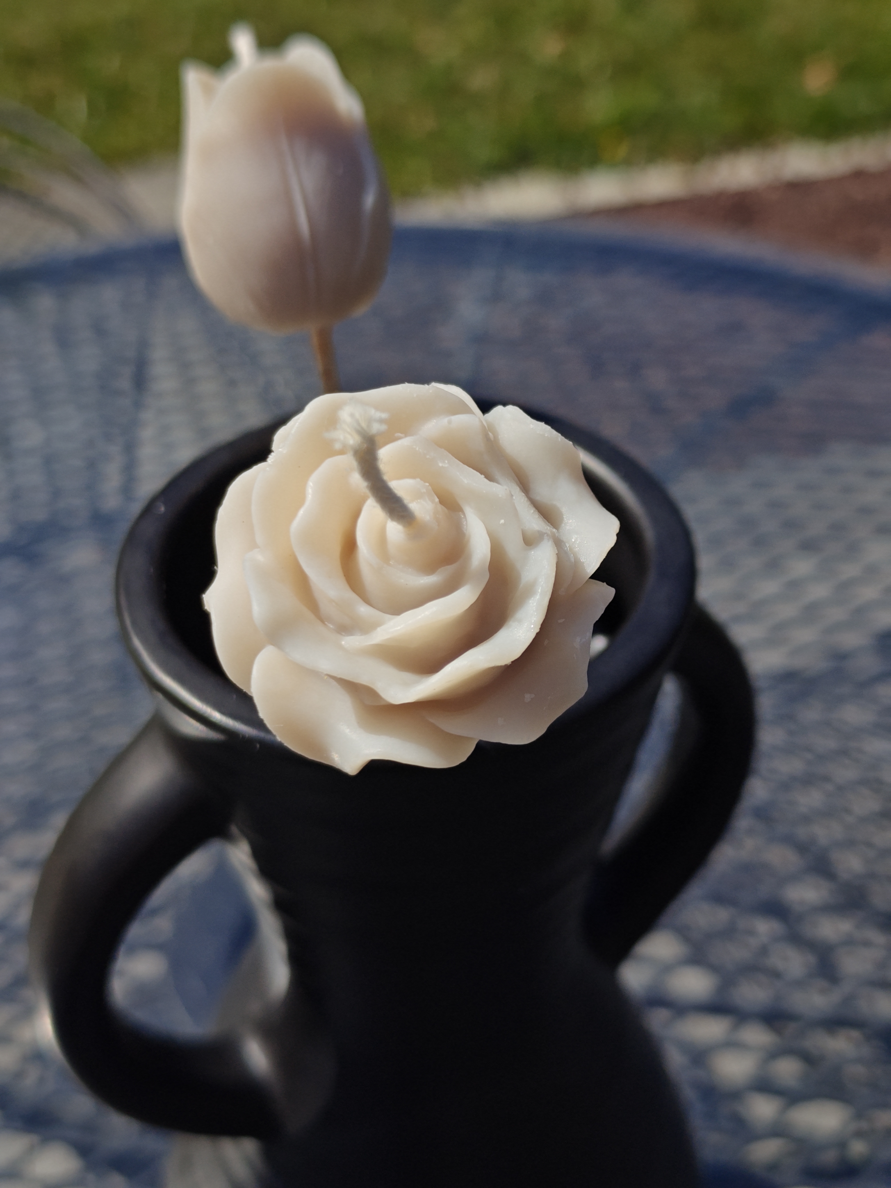 La Rose, bougie en forme de fleur pour composer un bouquet